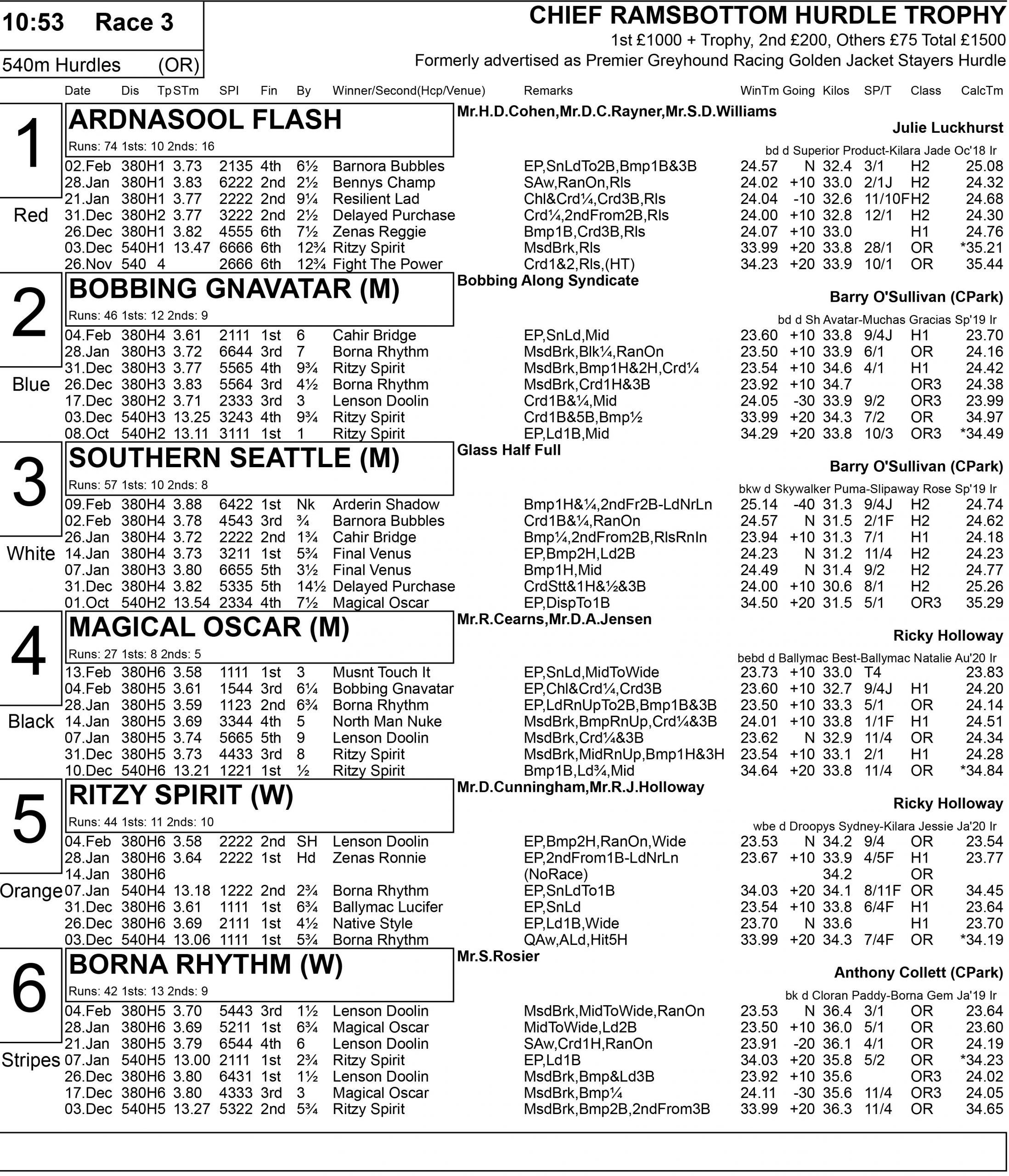 GOLDEN JACKET PREVIEW Greyhound Star News from the Greyhound Industry